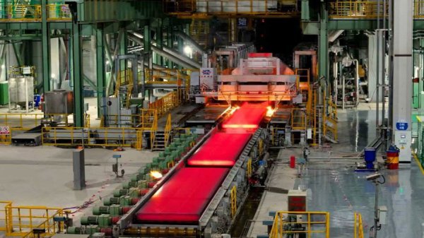 国内首条百万吨级近零碳钢铁产线全线相识